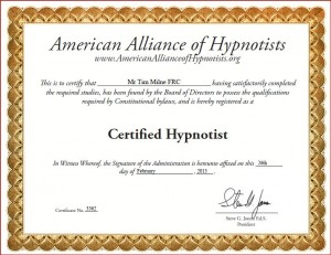 Certified Hypnotherapist / Hypnotist