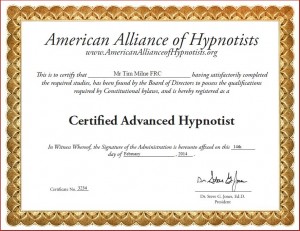 Certified Advanced Hypnotist